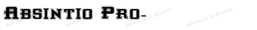 Absintio Pro字体转换